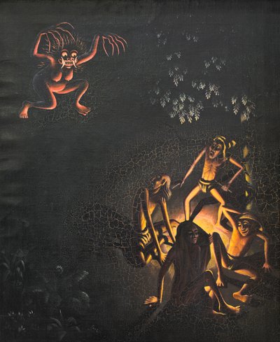 カロナラン、1930年頃（キャンバスに油彩） 作： Walter Spies