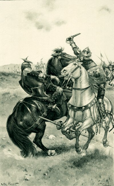 ブルースは軍の前でドブーンを殺害 作： Walter Stanley Paget