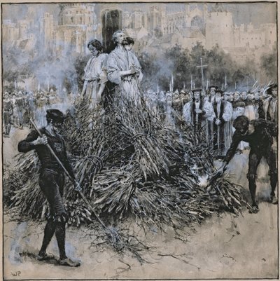 ロバートテストウッドの殉教（紙に水彩） 作： Walter Stanley Paget