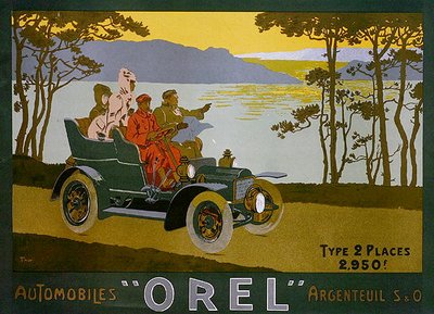 Orel 自動車の広告 (カラー リソ) 作： Walter Thor