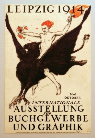 ライプツィヒ 1914、本の貿易とグラフィックの国際展示会 作： Walter Tiemann