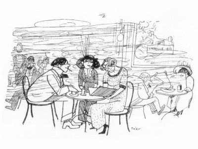 Cafe des Westensの作家たち 作： Walter Trier