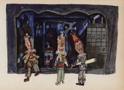 ウォルター・トリアーが描いた古いおもちゃ（カラーリトグラフ） 作： Walter Trier