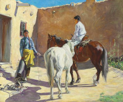 準備をする 作： Walter Ufer