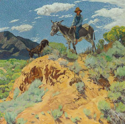 ウォッチャー（キャンバスに油彩） 作： Walter Ufer