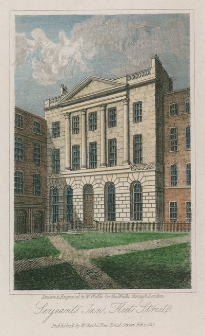 Serjeants &39;Inn、Fleet Street、ロンドン 作： Walter Wallis
