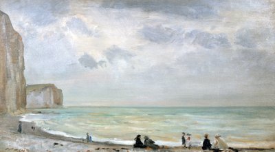 ドーバーのビーチ（パネルに油彩） 作： Walter Westley Russell