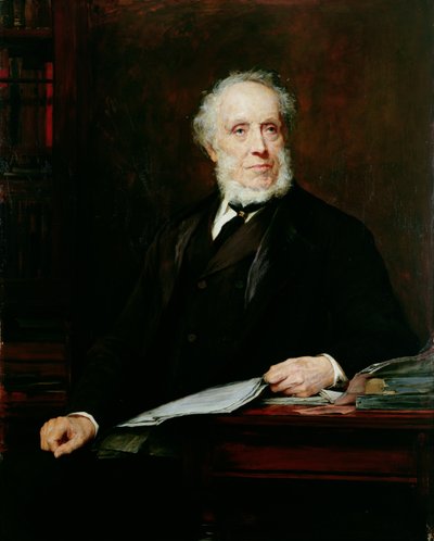 エドワードベインズジュニアの肖像（キャンバスに油彩） 作： Walter William Ouless