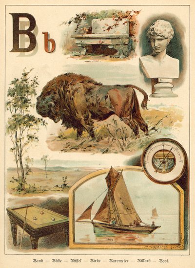 Letter B (chromolitho) 作： Walter Zweigle