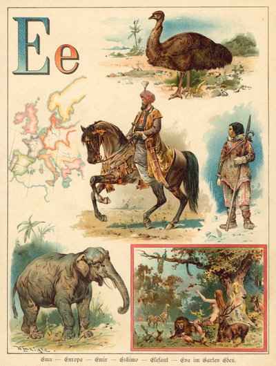 Letter E (chromolitho) 作： Walter Zweigle