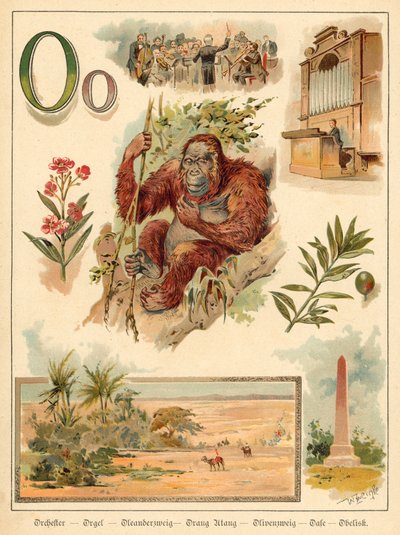 Letter O (chromolitho) 作： Walter Zweigle