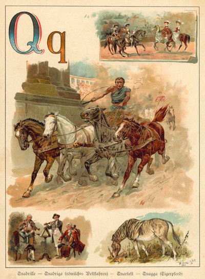 Letter Q (chromolitho) 作： Walter Zweigle
