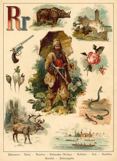 Letter R (chromolitho) 作： Walter Zweigle
