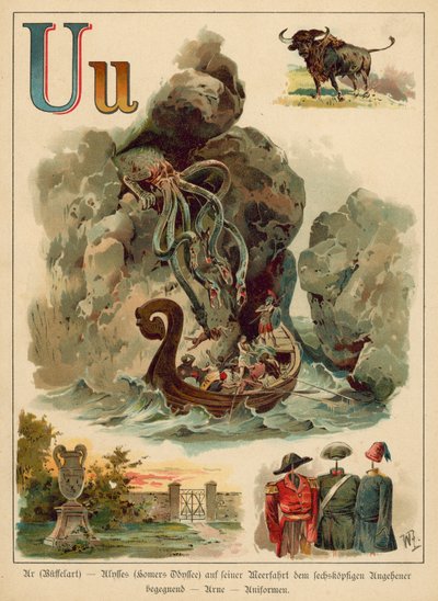 Letter U (chromolitho) 作： Walter Zweigle