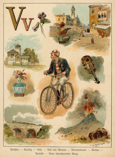 Letter V (chromolitho) 作： Walter Zweigle