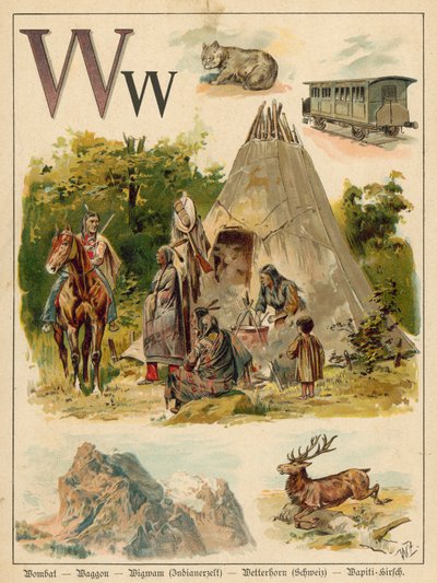 Letter W (chromolitho) 作： Walter Zweigle
