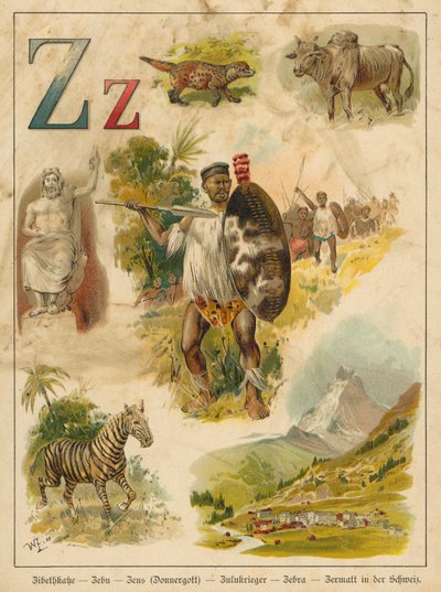 Letter Z (chromolitho) 作： Walter Zweigle