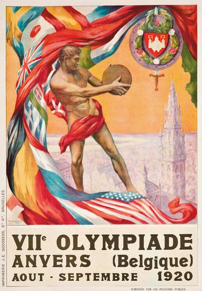 1920年、アントワープで開催された1920年夏季オリンピック。 作： Walter van der Ven