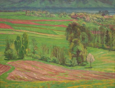 春のアッターゼー風景 作： Walther Gamerith