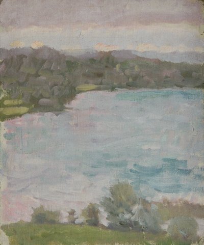 湖の風景 作： Walther Gamerith