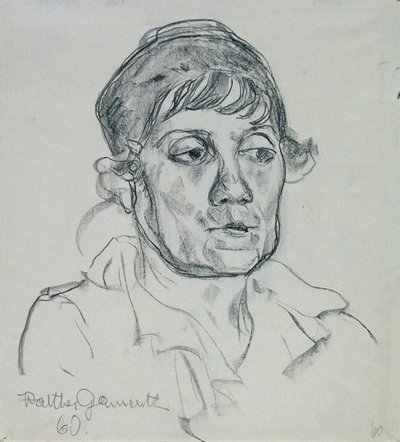 老婦人の肖像 作： Walther Gamerith