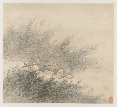 風景のアルバム：葉6、1677年。 作： Wang Gai