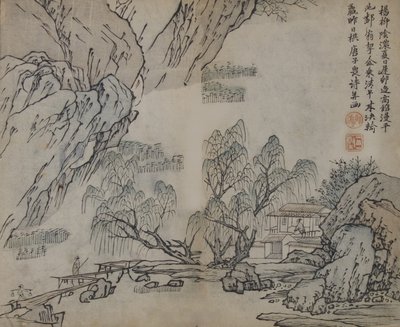 Mustard Seed Garden Manual of Painting Jieziyuan huazhuan...の葉、おそらく1878年版。 作： Wang Gai