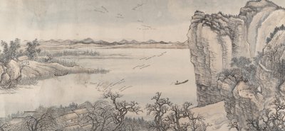 ジュランスタイルとヤンウェングイスタイルの風景、1713年。 作： Wang Hui