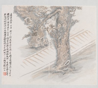 1883年に作成された「阮元ゆかりの10の遺跡」。 作： Wang Jun