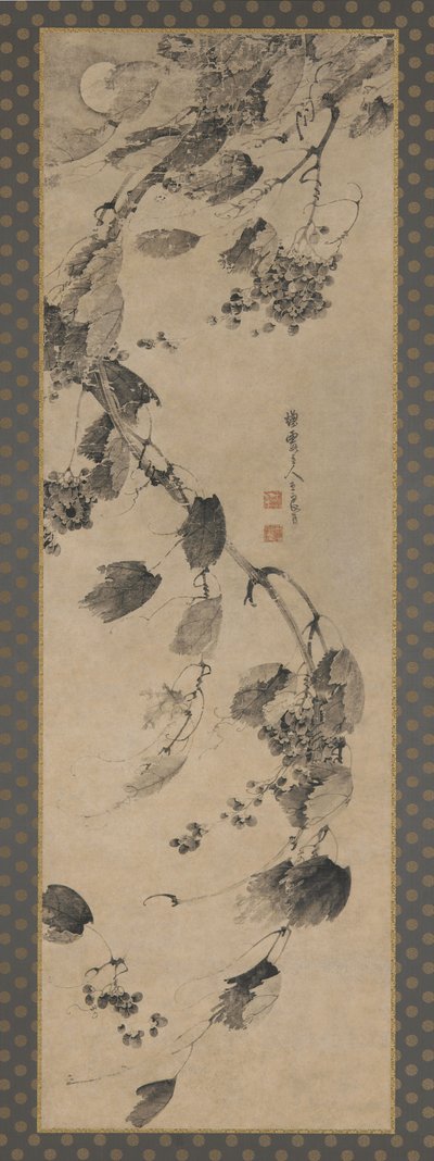 風と月光の中のブドウの木 作： Wang Liangchen