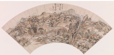 ファン - 山岳風景 作： Wang Shimin