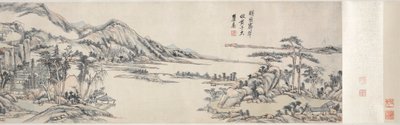 澄んだ空の下の緑のピーク：黄公王、1703-1708の後。 作： Wang Yuanqi