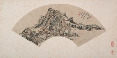 黄公望風山水図 作： Wang Yuanqi