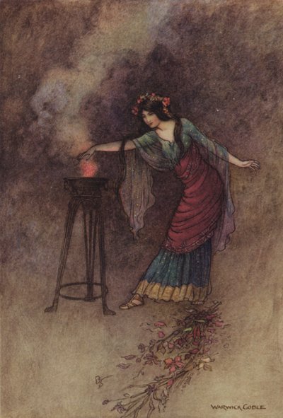 ジェフリー・チョーサー、良き女性の伝説 作： Warwick Goble