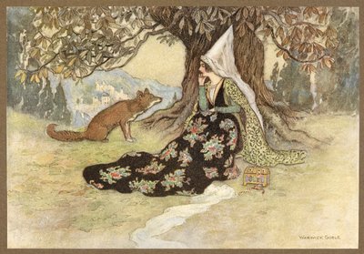 蛇よりグラノニアとキツネ。 作： Warwick Goble