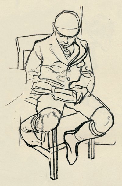 Boy Reading、c1900 作： Warwick Reynolds