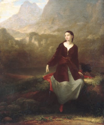 1831年の夢想中のスペインの少女。 作： Washington Allston