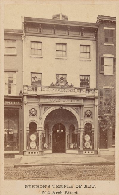 1860年代、ジェルモン芸術の殿堂（写真） 作： ワシントン・L・ジャーモン