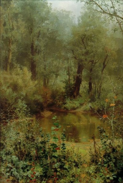 林間の池 作： Wassili Dmitrijewitsch Polenow