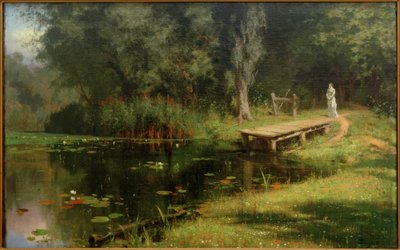 生い茂った池 作： Vasilij Dmitrievich Polenov