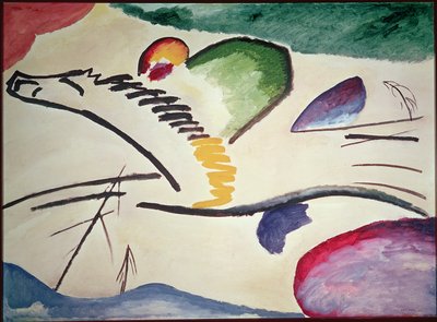 抽象馬、1911 作： Wassily Kandinsky