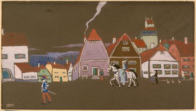 古い小さな町 作： ワシリー・カンディンスキー