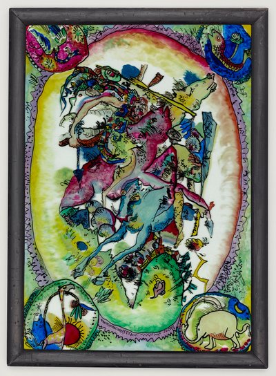 終末論的ライダーII 作： Wassily Kandinsky