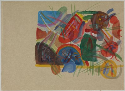 水彩「森と虹で」 作： Wassily Kandinsky