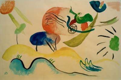 水彩2号 作： Wassily Kandinsky