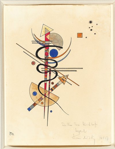 トニ・キルヒホッフ夫人のための水彩画 作： Wassily Kandinsky