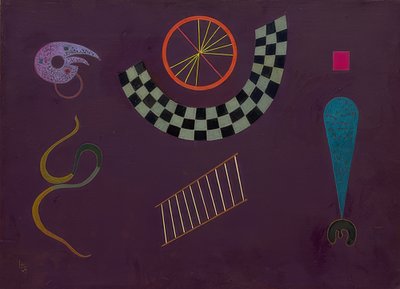 バンドミットカリーズ。 1944 作： Wassily Kandinsky