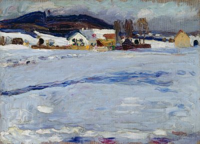 シュタルンベルク近郊 – 冬 作： Wassily Kandinsky