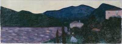 湖のある山岳風景 作： Wassily Kandinsky