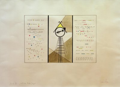 展覧会の写真、写真XV：ババジャガの小屋 作： Wassily Kandinsky